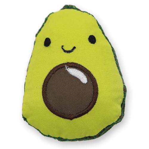 Catstages Lil' Avocato Cat Toy, Interactive Plush Avocado with Catnip, Kicker & Chew Toy for Indoor Cats, Encourages Active Play, Mental Stimulation, Dental Health, and Solo Fun, Green - color: Avocado, size: One-Size