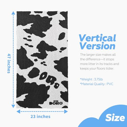 Doro Large Cat Litter Mat XL 47x23 Inch, Cat Litter Rug for Litter Tracking Control, Extra Large Litter Mat Cat Litter Mat Waterproof Non-Slip Cat Box Mat, Thick Litter Trapping Mat for Cat Litter Box - size: 47x23 inch