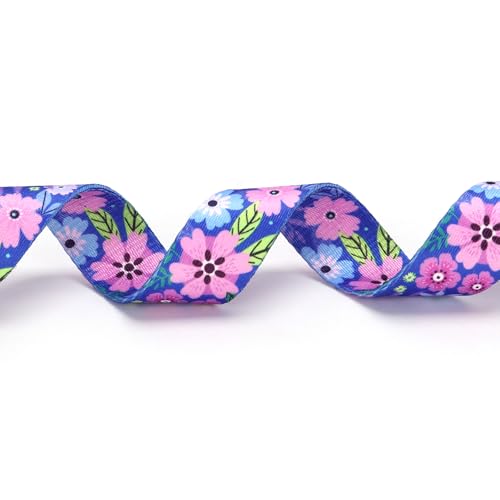 Personalized Custom Customized Silent No Jingle Dog Collar with Engraved ID Dog Name Phone Number/Dog Collars for Puppy X-Small Small Medium Large X-Large Boy Girl Dogs-Dark Blue Flower-XS - color: 13 Dark Blue Flower, size: X-Small (0.6" *7.8"-11.8")