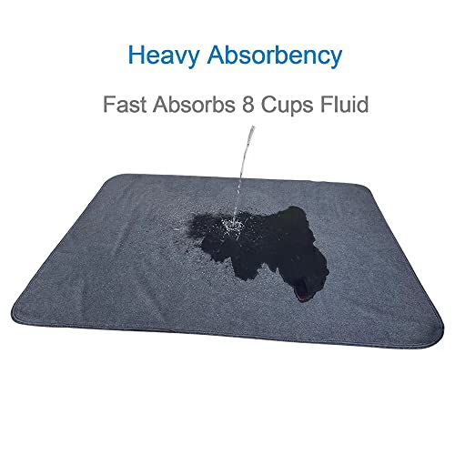 Peepeego 2PCS Dog Training Pads 72" x 72", Reusable, Waterproof , Non Slip - Premium Whelping Pad Washable for Puppy Playpen, Crate - size: 72x72 Inch（Pack of 2)