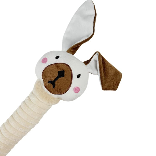 Squeaky Dog Chew Toys for Aggressive Chewers, Cute White Chew Toys for Large and Medium, Playing and Chewing to Keep Busy, Interactive Squeaky Dog Toy for Boredom, Tug of-War - color: White