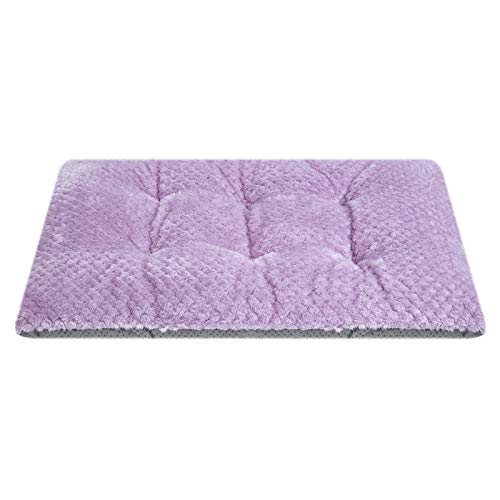 WONDER MIRACLE Fuzzy Deluxe Pet Beds, Super Plush Dog or Cat Beds Ideal for Dog Crates, Machine Wash & Dryer Friendly (15" x 23", S-Lavender) - color: S-Lavender, size: 15" x 23"