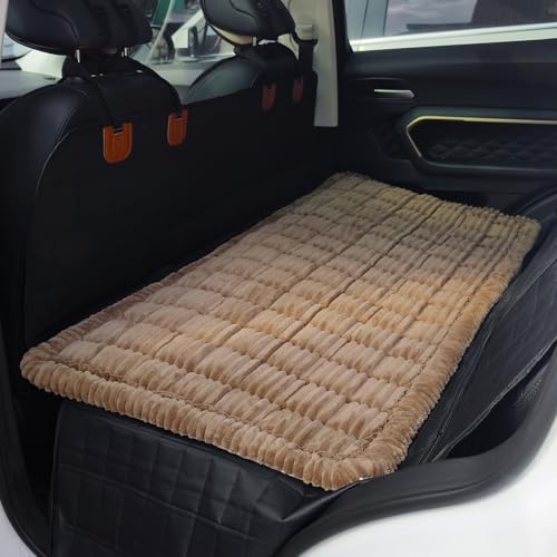 Dog Bed for Car, Backseat Pet Bed Mat, Dog Seat Cover for Car Back Seat, Non-Slip Travel Pet Mat, Fit for Backseat Extenders and Seat Covers (Darkcoffee, 24.8x54inch) - color: Darkcoffee