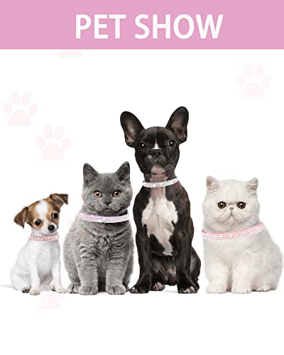 Solmoony Breakaway Cat Collars with Bell,Adjustable Safe Kitten Collar,Cat Collars for Girl Cats with Rhinestone Soft Velvet (Purple) - color: Purple
