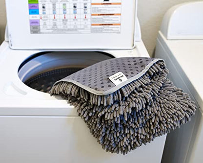 Pet Parents Forager Slow Feeder CAT and Dog Snuffle MAT and Feeding MAT, Forest Grey, Large