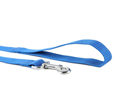Nylon Dog Training Leash, Traction Rope, 4/5/6 Feet Long, 3/4 Inch 1 Inch Wide, for Small and Medium Dogs (1'' x 4 FT, Blue) - color: Blue, size: 1'' x 4 FT