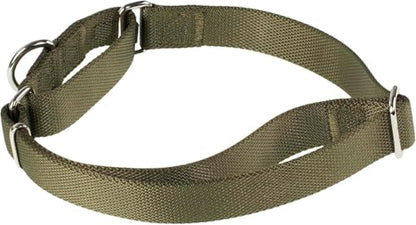 Martingale Dog Collar Medium Green |Escape - Proof Heavy Duty Nylon Durable No Slip, Ideal for Training & Daily Walks - color: Army Green, size: Medium