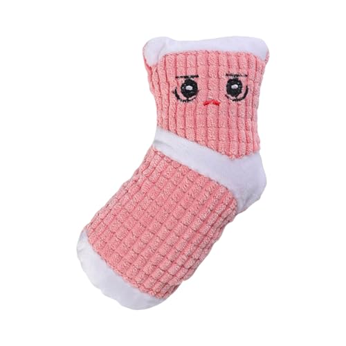 Chew Toys for Dogs, Soft Stuffed Cute Heavy Duty Dog Toy,Indestructible Plush Interactive Dog Toys for Aggressive Chewers for Teething Playing Small Medium Breeds Anxiety Relief Puppy (Sock Pink) - color: Sock Pink