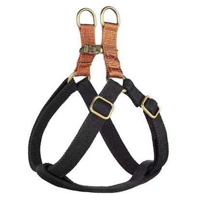 Didog Step in Dog Harness with Metal Buckles, Freedom Nylon Dog Halter Vests for Medium Dogs Easy Walking Training(M:Chest 19-28", Black) - color: Black, size: M: Chest 19-28", Fit 15-30 lbs