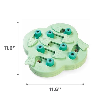 Outward Hound by Nina Ottosson Puppy Hide N' Slide Treat Puzzle Enrichment Dog Toy, Green - color: Puppy Hide-N-Slide (Green)