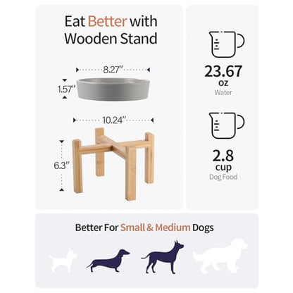 8.26 in Grey Dog Bowl Slow Feeder Ceramic for Medium and Large Breed,Elevated/Raised Slow Feeding Dog Food Water Dish Heavy Weighted,Puppy Dish for Fast Eaters,Puzzle Eating Bowl Modern Maze - color: Upgraded Grey Slow Feeder Elevated