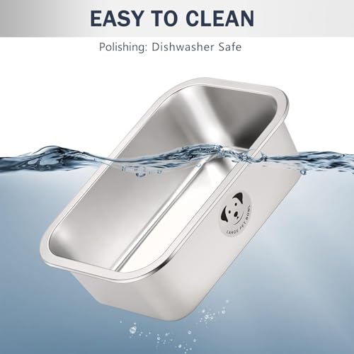 Stainless Steel Dog Bowls for Large Dogs, High Capacity Metal Dog Food Bowls, Food and Water Bowl for Larges, X-Large, and Big Dogs 4.2 Gallons - color: Stainless Steel-4.2 gallons