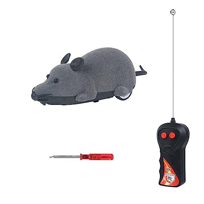 LUVI Fusicase Toys,Fusicase Fashion Cool Style New Remote Control Rat Mouse Wireless Toy for Cat Kitten Dog Pet Novelty Gift Trick/Playing with Cat(Gray)