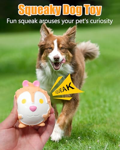 Dog Toys Squeaky, Interactive Latex Rubber Cute Animal Pet Toy Pack Squeak Balls for Puppy Small Medium Breed Dogs - style: Sheep, Hamster
