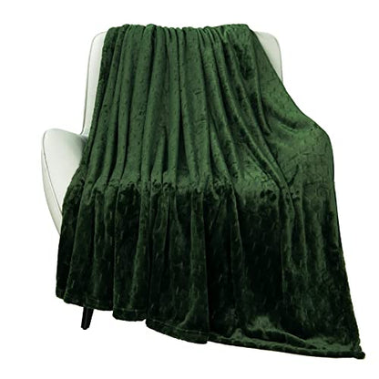 TOONOW Fleece Blanket Super Soft Cozy Throw Blanket 50" x 60", Lightweight Fuzzy Comfy Textured Flannel Blanket Warm Plush Throw Blankets for Couch, Sofa, Bed, Olive Green - color: Olive Green, size: Throw-50" x 60"