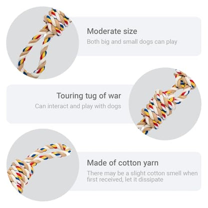 Heavy Duty Dog Rope Toys for Aggressive Chewers, Tough Tug of War Dog Toys for Large, Medium & Small Dogs