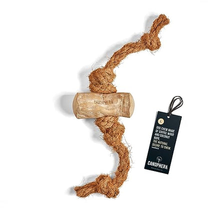 Canophera Dog CHEW Made of Coffee Wood and Coconut Rope - for All Breeds (Large) - size: Large
