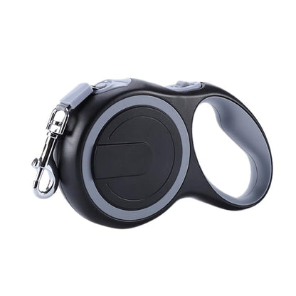 Retractable Dog Leash,16ft Dog Walking Leash Strong Nylon Tape and Anti Slip Handle One-Handed Brake No Tangle for Small Dogs Up to 44lbs.（Gray） - color: Gray