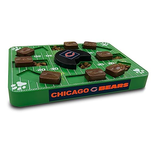 Pets First NFL Chicago Bears Puzzle Toy, Puzzle Treat Dog Toy, Interactive Dog Treat Toy, Dog Puzzle - color: CHICAGO BEARS, size: Standard