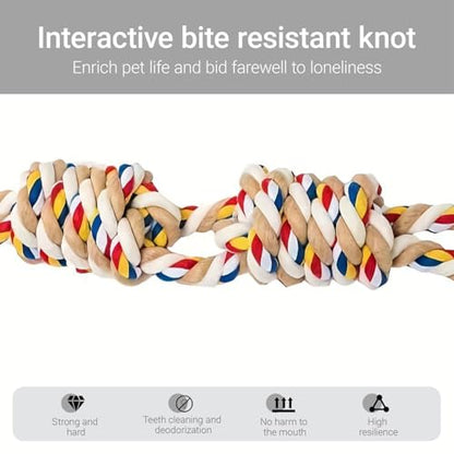 Heavy Duty Dog Rope Toys for Aggressive Chewers, Tough Tug of War Dog Toys for Large, Medium & Small Dogs