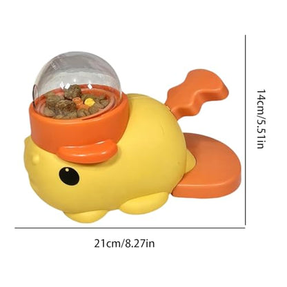 Dog Treat Dispenser | Dog Treat Toys Food Dispenser,Pet Supplies Food Puzzle Interactive Games,Slow Feeder for Puppy Cat Boredom Chewing Training,Keep Them Busy - color: Yellow