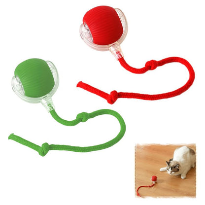 2pcs Innovative Interactive Cat Toy Balls, Automatic Moving Spheres for Cats (Green+Red) - color: Red+Green
