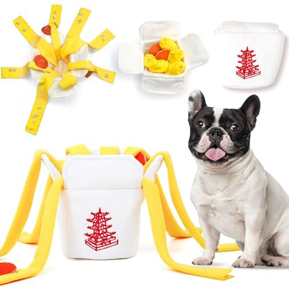 Dog Toys Plush with Squeaky & Treat Hiding Features - Mental Stimulation Enrichment Toy for Large Breed Dogs - Machine Washable Slow Feeder to Keep Dogs Busy，Take Out Box - color: Take Out Box -1