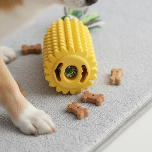 Durable Corn Rope Dog Toy: Aggressive Chewer Indestructible Puppy Teething Toy for Large Dogs with Rope Tug Dental Support Corn Cob Shape