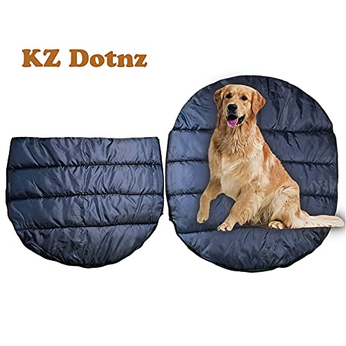 Soft Warm Dog Sleeping Bag, Large Portable Waterproof Camping Pet Bed, Packable Dog Bed for Camping, Hiking, Indoor Use - size: Large
