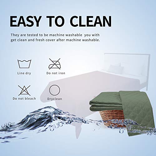 Easy-Going 100% Waterproof Dog Bed Cover, Non-Slip Pet Blanket for Furniture, Washable Couch Cover, Repleasement Sofa Cover (52x82 in,Greyish Green) - color: Greyish Green, size: 52x82 in