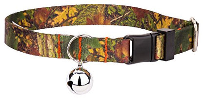 Country Brook Petz - Southern Forest Camo Cat Collar - Camouflage Collection Featuring Rugged Designs - color: Southern Forest Camo