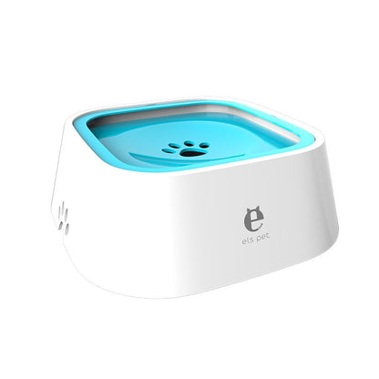 Whitedrop Pet Bowl Anti-Splash Water (Blue) - 35 oz, Cat, Plastic