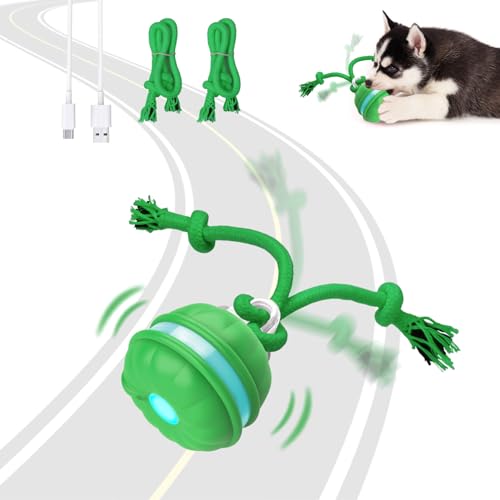 Sofolor Interactive Dog Toys, Motion Activated Automatic Rolling Ball Toys, Squeaky Dog Toy for Small Dogs/Puppy
