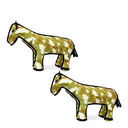 TUFFY World’s Tuffest Soft Dog Toy – Barnyard Series, Horse, Large, 2 Pack - color: Horse, size: Large 2 Pack