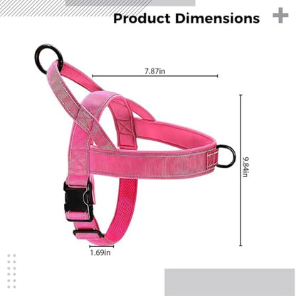Escape-Proof Dog Harness for Small Dogs, Reflective, Size S, Adjustable