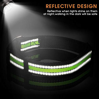 Weewooday 3 Pieces Reflective Dog Collar Nylon Adjustable Quick Release Pet Collars for Dogs(Small) - size: Small