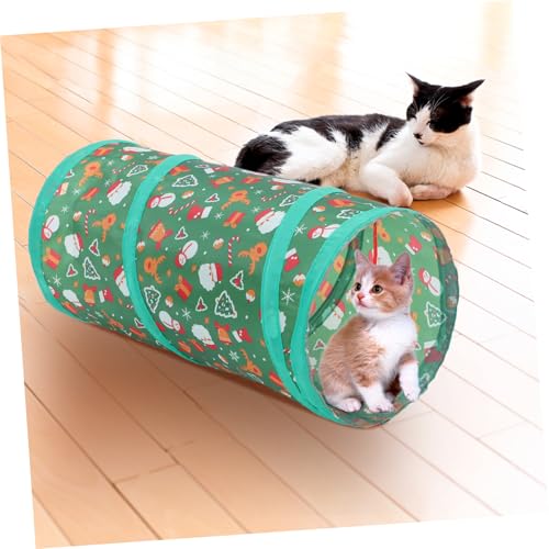 GALPADA Foldable Cat Tunnel Cube Interactive Pet Tunnel Toy for Cats and Kittens Playhouse for Indoor and Outdoor Fun Engaging Hideout and Resting