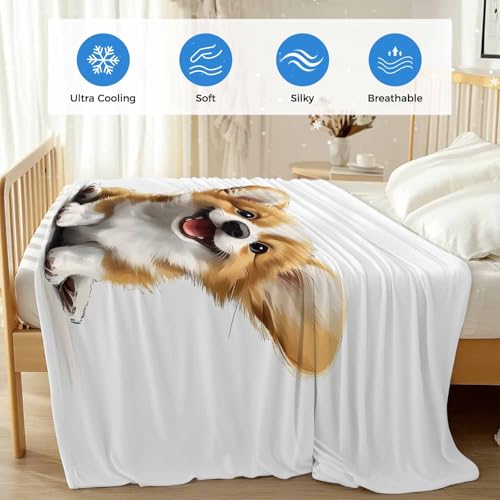 Summer Cooling Blankets for Hot Sleepers - Cute Puppy Pet Dog Blanket Thin Lightweight Breathable Soft Throws for Bed Couch Sofa Pet Animal Dogs Decor,30x40IN - size: 30x40IN