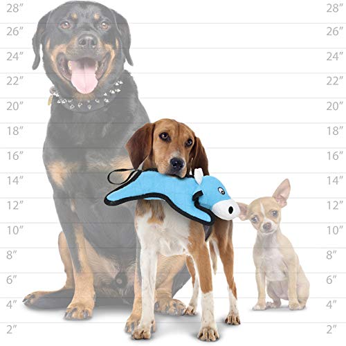 TUFFY World’s Tuffest Soft Dog Toy – Barnyard JR Series, Cow with Squeakers, 2 Pack - color: Cow, size: Jr 2 Pack