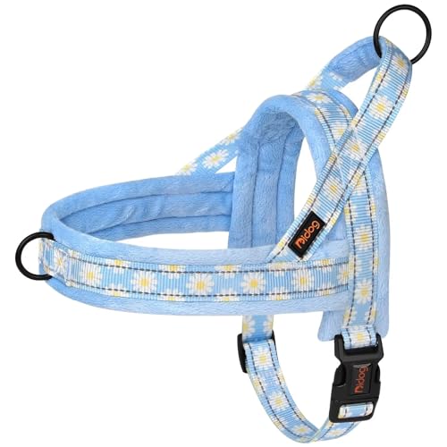 Didog No Pull Dog Harness with Soft Padded, Easy Walk Dog Harness with Quick Release Buckle, Adjustable & Reflective Pet Harness with Soft Padded for Medium Large Dogs (L:Chest 26-33", Blue) - color: Blue, size: L:Chest 26-33", Fit 40-65 lbs