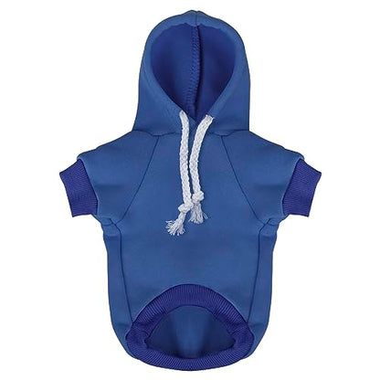 Paiaite Blue Chihuahua Dog Hoodie: Keep Your Pup Warm and Stylish with a 'The Dog Face' Printed Sweatshirt Pet Clothes, and Sweater Coat All in One Perfect for Winter and Cool Summer Nights! Blue XS - color: Blue, size: XS-(1.7~3lb) | Chest(~13.7")