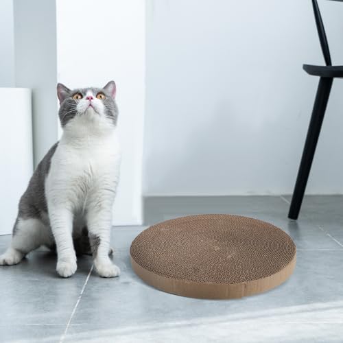 PRETYZOOM Replaceable Cat Scratching Board Core Reusable Corrugated Cardboard Scratch Pad Sturdy Floor Cat Scratcher Replacement