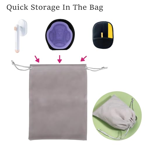 4 Set Dog Brushs for Shedding, Cleaning Kit with Grooming Brush, Dog Brush, Pet Hair Removal Glove and Storage Bag, Self-Cleaning Grooming Kit for Long/Short Hair, Best Cleaning Kit