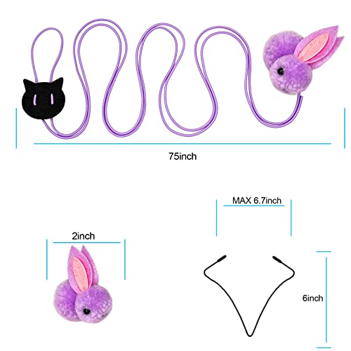 ZPH Cat Toys Interactive for Indoor Cats,2PCS Retractable Cat Wand,9PCS Teaser Toys&1PCS Hanging Door Lure Kitten Toy,Interactive Feather Toy for Teaser Play and Chase Exercise with Kitten - style: SET D