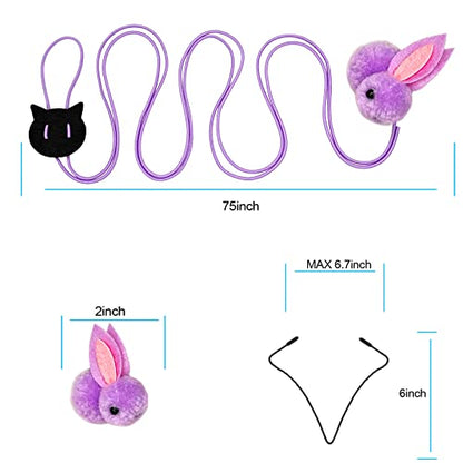 ZPH Cat Toys Interactive for Indoor Cats,2PCS Retractable Cat Wand,9PCS Teaser Toys&1PCS Hanging Door Lure Kitten Toy,Interactive Feather Toy for Teaser Play and Chase Exercise with Kitten - style: SET D