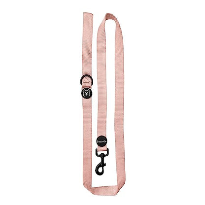 ShawnCo Dream Walk Dog Leash- Premium, Nylon Pet Leash with Soft Neoprene Handle for Small, Medium and Large Dogs (Rose Gold, Small) - color: Rose Gold, size: Small