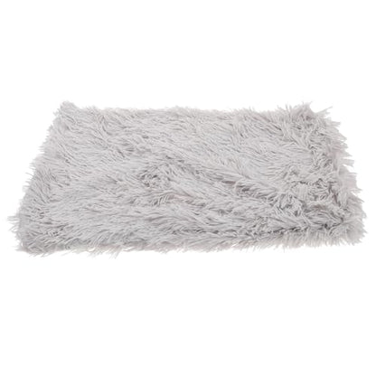 Amosfun Plush Double-Layer Pet Mat Warm Throw Rug Soft Pet Nest Cushion for Dogs and Cats Small to Large Breeds Indoor Cozy Sleeping Mat Gray S