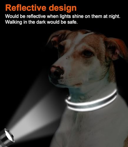Joytale Reflective Dog Collar, Soft Neoprene Padded, Metal D-Ring, Nylon Pet Collar Adjustable for Puppy and Small Dogs, Gray, XS - color: Gray, size: X-Small (Pack of 1)
