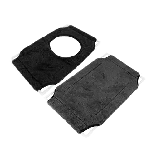 Cat Window Perch, Double Layer Suction Cup Hammock, Fits Most Windows, Suitable for Fat Cats, Cozy Pads Included, Easy Installation, 360° Sunbathing View with Removable Cover, - color: Double Layer Black