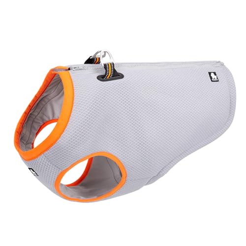 TRUE LOVE Dog Cooling Harness Summer and Winter Clothes Adjustable Reflective Vest for Small Big Dogs Outdoor Walking Camping TLG2511 - color: Grey/Orange, size: S
